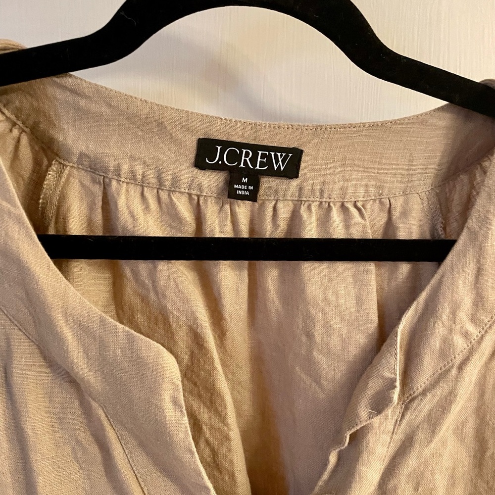 J. Crew linen top medium